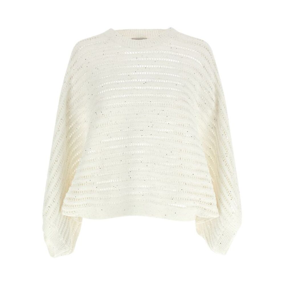 Peserico White Cotton Women's Cardigan